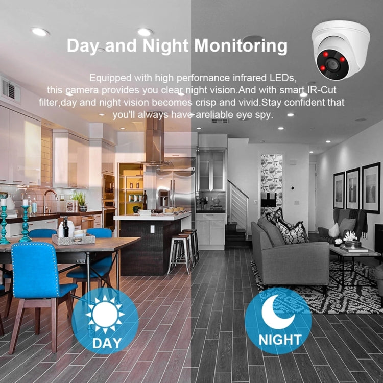 533H2 / IP 3.6mm 2MP Lens Full HD 1080P Indoor Security Dome Surveillance Camera with 20 Meter Night Vision Function, 533H2 / IP 533H2 / IP 3.6mm 2MP Lens Full HD 1080P Indoor Security Dome Surveillance Camera with 20 Meter Night Vision Function, 533H2 / IP